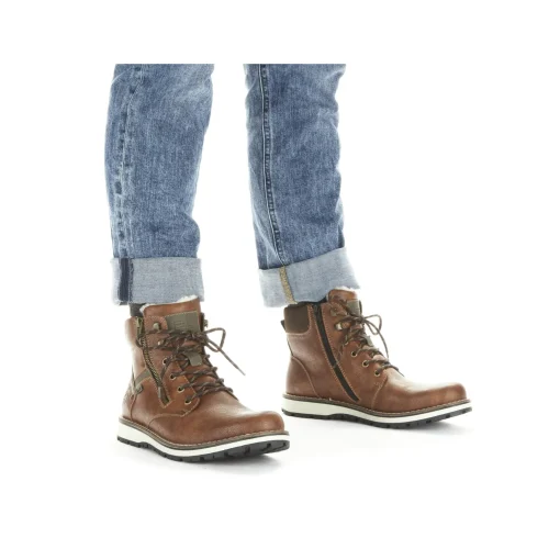 Rieker Herren Schnürstiefel karamellbraun