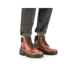 Rieker Herren Schnürstiefel kastanienbraun