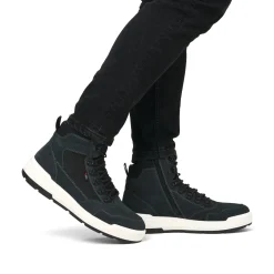 Rieker Herren Schnürstiefel carbongrau-schwarz