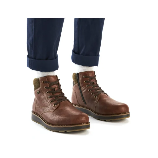 Rieker Herren Schnürstiefel fuchsbraun
