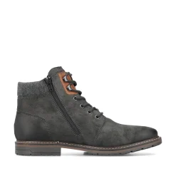 Rieker Herren Schnürstiefel graphitgrau