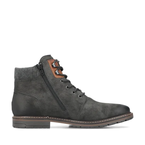 Rieker Herren Schnürstiefel graphitgrau