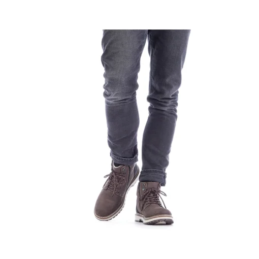 Rieker Herren Schnürstiefel tabakbraun