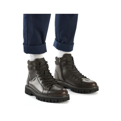 Rieker Herren Schnürstiefel schokobraun