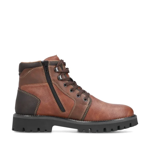 Rieker Herren Schnürstiefel fuchsbraun