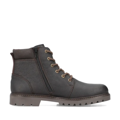 Rieker Herren Schnürstiefel dunkelbraun