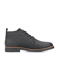 Rieker Herren Schnürstiefel graphitschwarz