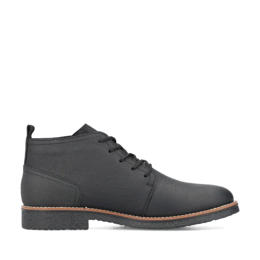Rieker Herren Schnürstiefel graphitschwarz
