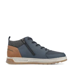 Rieker Herren Schnürstiefel atlantikblau