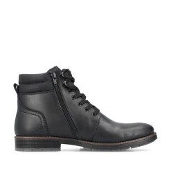 Rieker Herren Schnürstiefel urbanschwarz