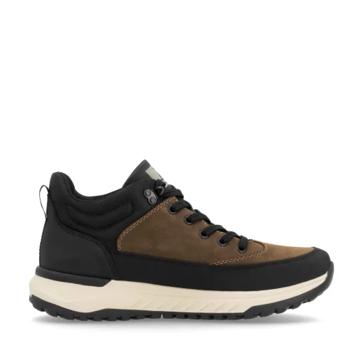 Rieker Herren Schnürstiefel nougatbraun-schwarz