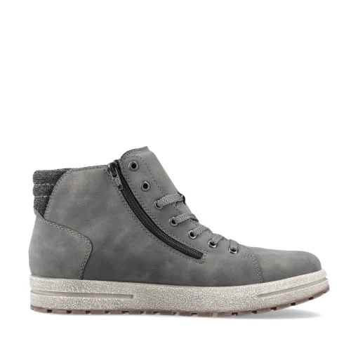 Rieker Herren Schnürstiefel stahlgrau