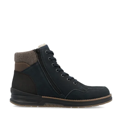Rieker Herren Schnürstiefel atlantikblau