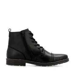 Rieker Herren Schnürstiefel graphitschwarz