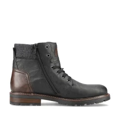 Rieker Herren Schnürstiefel urbanschwarz