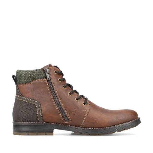 Rieker Herren Schnürstiefel holzbraun