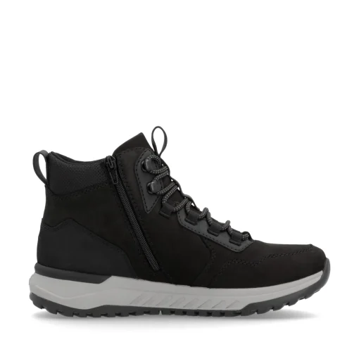 Rieker Herren Schnürstiefel graphitschwarz