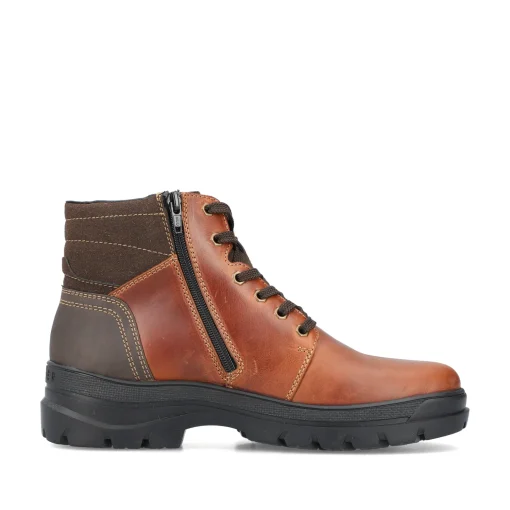 Rieker Herren Schnürstiefel kastanienbraun