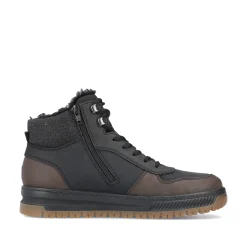 Rieker Herren Schnürstiefel asphaltschwarz