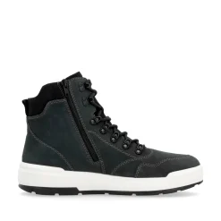 Rieker Herren Schnürstiefel carbongrau-schwarz
