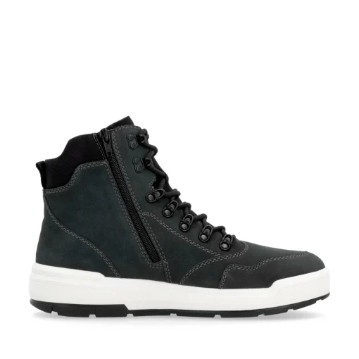 Rieker Herren Schnürstiefel carbongrau-schwarz