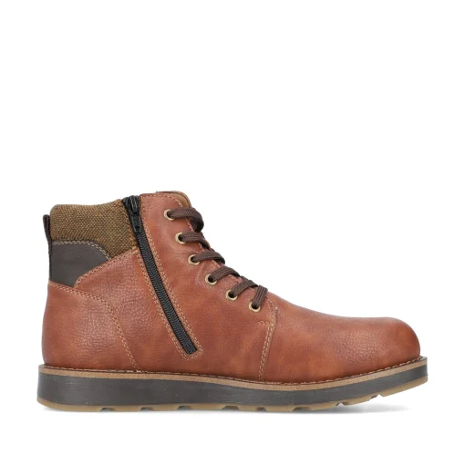 Rieker Herren Schnürstiefel fuchsbraun