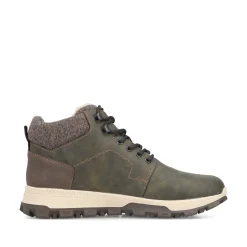 Rieker Herren Schnürstiefel schilfgrün