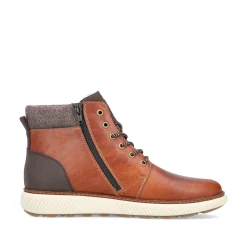 Rieker Herren Schnürstiefel karamellbraun