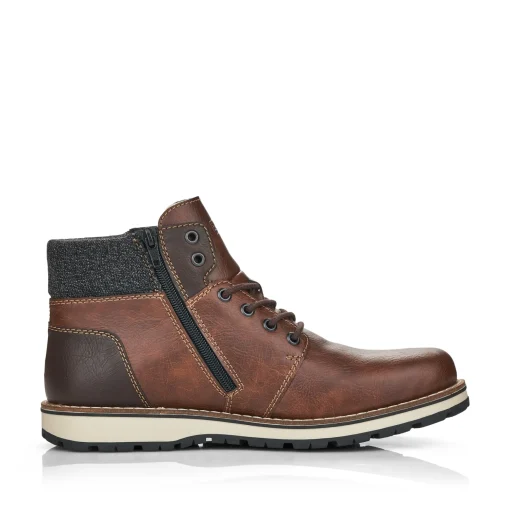 Rieker Herren Schnürstiefel kastanienbraun