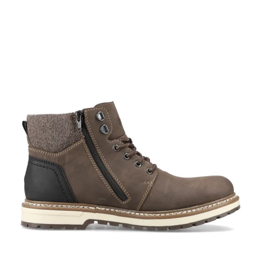 Rieker Herren Schnürstiefel tabakbraun