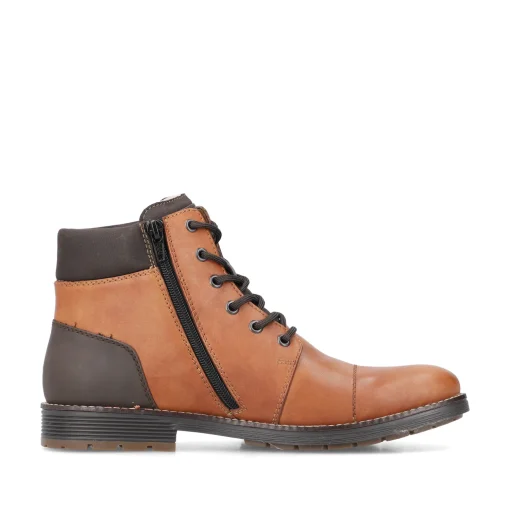 Rieker Herren Schnürstiefel kastanienbraun