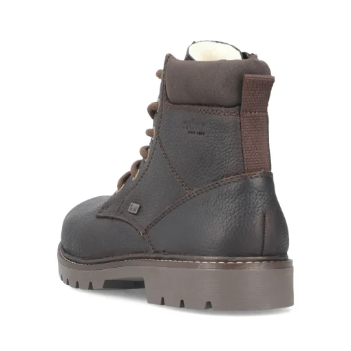 Rieker Herren Schnürstiefel dunkelbraun