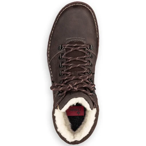 Rieker Herren Schnürstiefel tabakbraun
