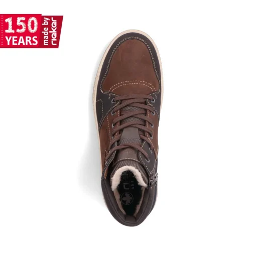 Rieker Herren Schnürstiefel mokkabraun