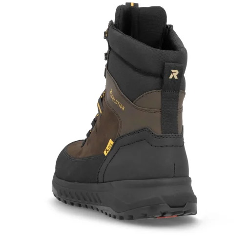 Rieker Herren Schnürstiefel holzbraun-schwarz