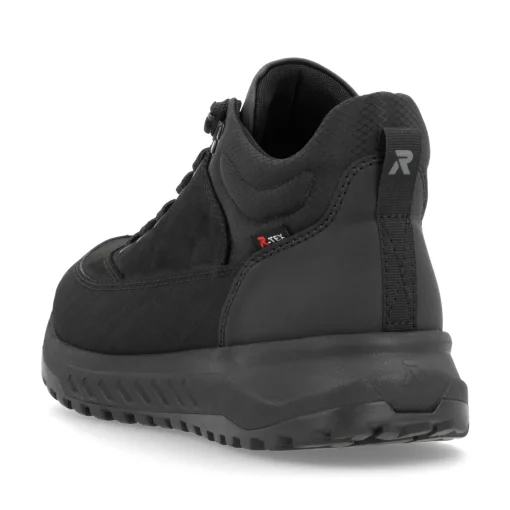 Rieker Herren Schnürstiefel carbonschwarz