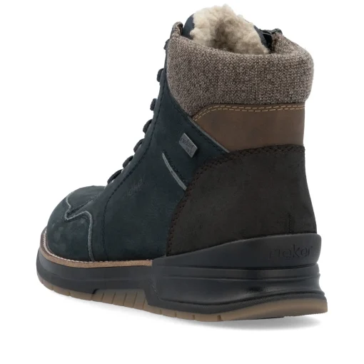 Rieker Herren Schnürstiefel atlantikblau