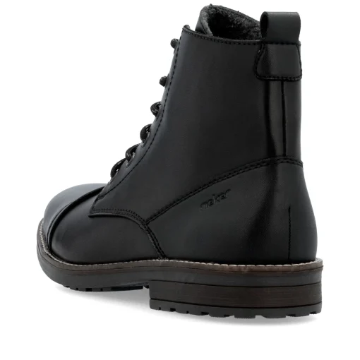 Rieker Herren Schnürstiefel graphitschwarz