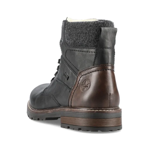 Rieker Herren Schnürstiefel urbanschwarz