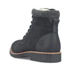 Rieker Herren Schnürstiefel tiefschwarz