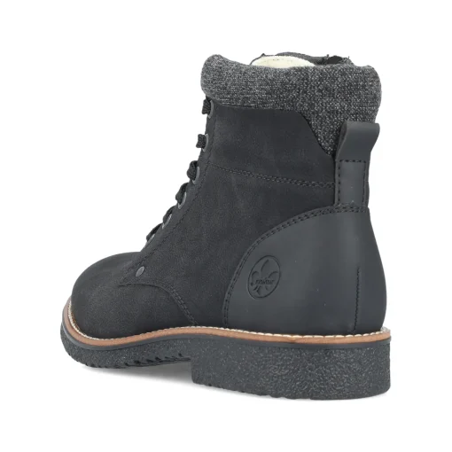 Rieker Herren Schnürstiefel tiefschwarz