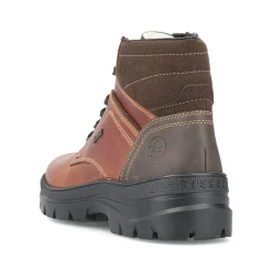 Rieker Herren Schnürstiefel kastanienbraun