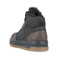 Rieker Herren Schnürstiefel asphaltschwarz