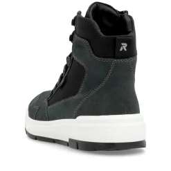 Rieker Herren Schnürstiefel carbongrau-schwarz