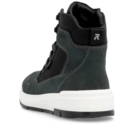 Rieker Herren Schnürstiefel carbongrau-schwarz