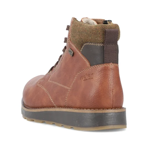 Rieker Herren Schnürstiefel fuchsbraun