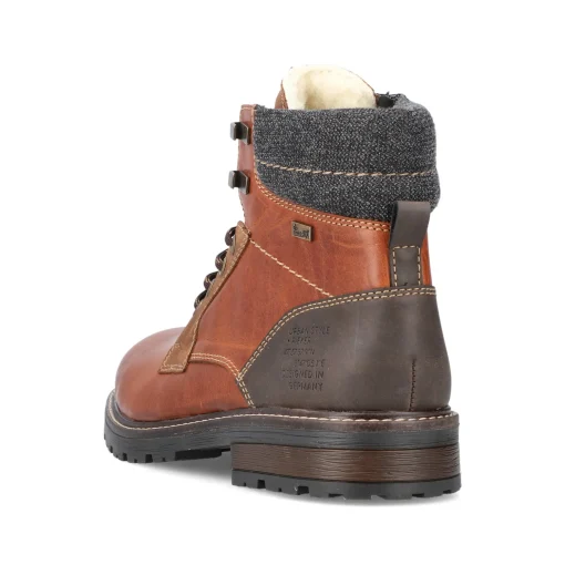 Rieker Herren Schnürstiefel fuchsbraun