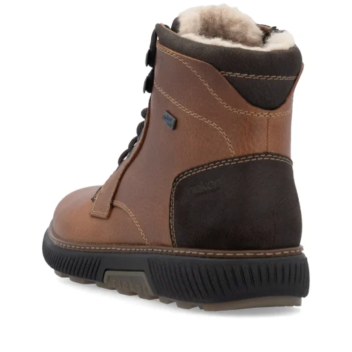 Rieker Herren Schnürstiefel holzbraun