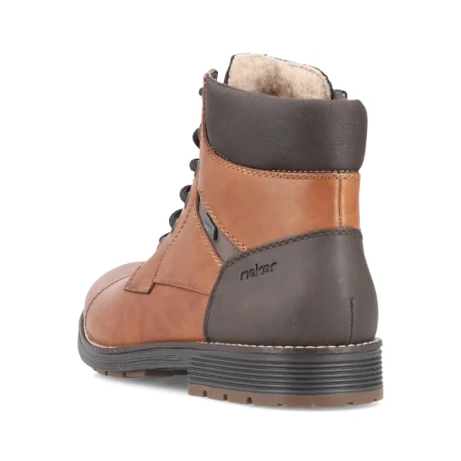 Rieker Herren Schnürstiefel kastanienbraun