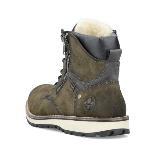 Rieker Herren Schnürstiefel olivgrün
